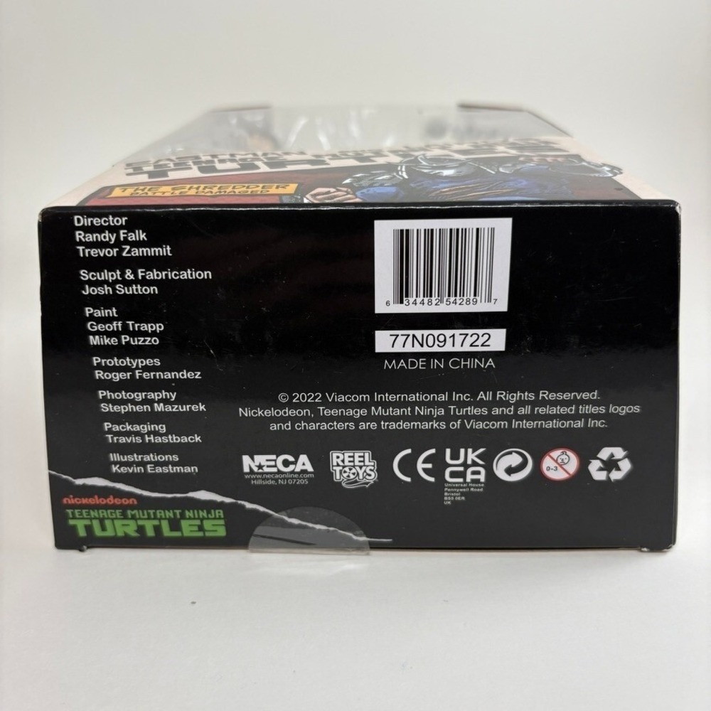 NECA TMNT Eastman and Laird The Shredder Battle Damaged 7" Action Figure NEW - Picture 7 of 8